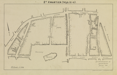 214223 Plattegrond van het 2e Kwartier (wijk H-G) te Utrecht, het terrein tussen de Voorstraat / Wittevrouwenstraat / ...